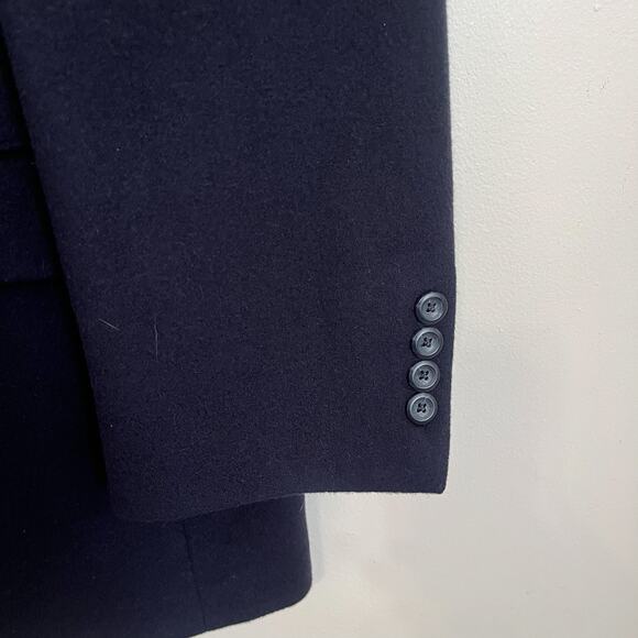 Jos A Bank Gordon Cashmere Mens Blazer Size 41R Black 2 Button Sport Coat Jacket - Picture 5 of 11